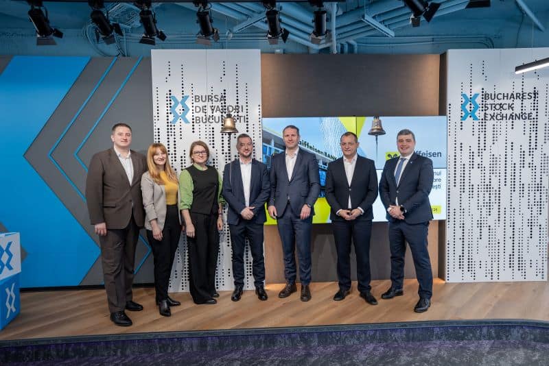 Raiffeisen Bank a listat la BVB o emisiune de obligațiuni de 750 de milioane de lei