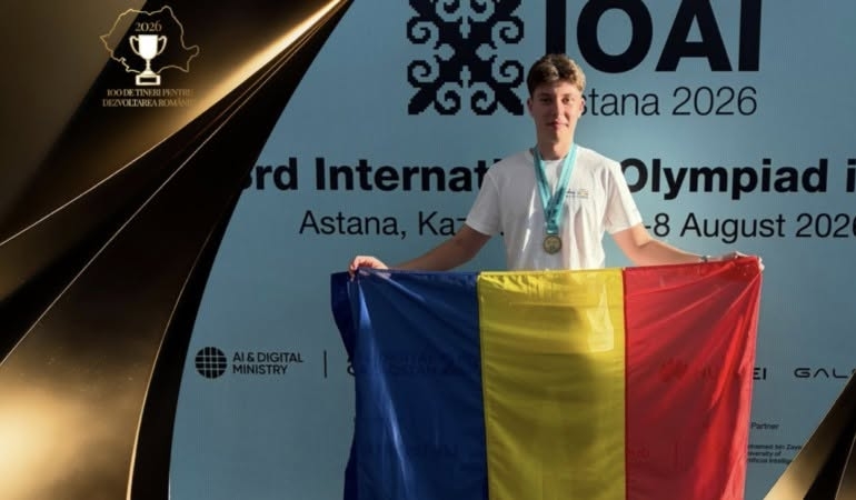 Medalie de aur pentru România la Olimpiada Internațională de Inteligență Artificială de la Astana