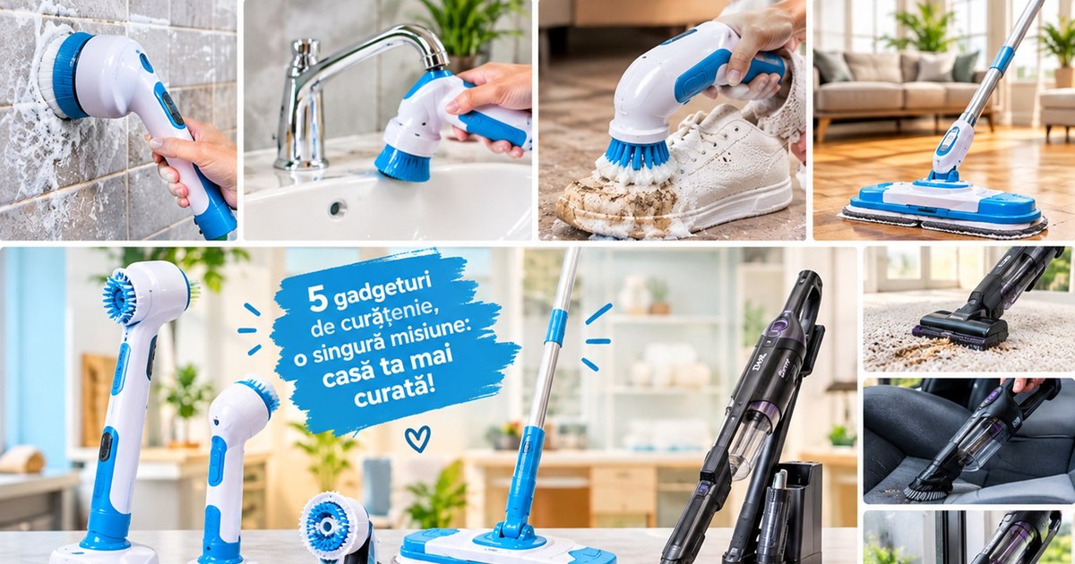 Gadgeturi de curățenie care reduc efortul casnic: soluții tehnologice pentru întreținerea locuinței