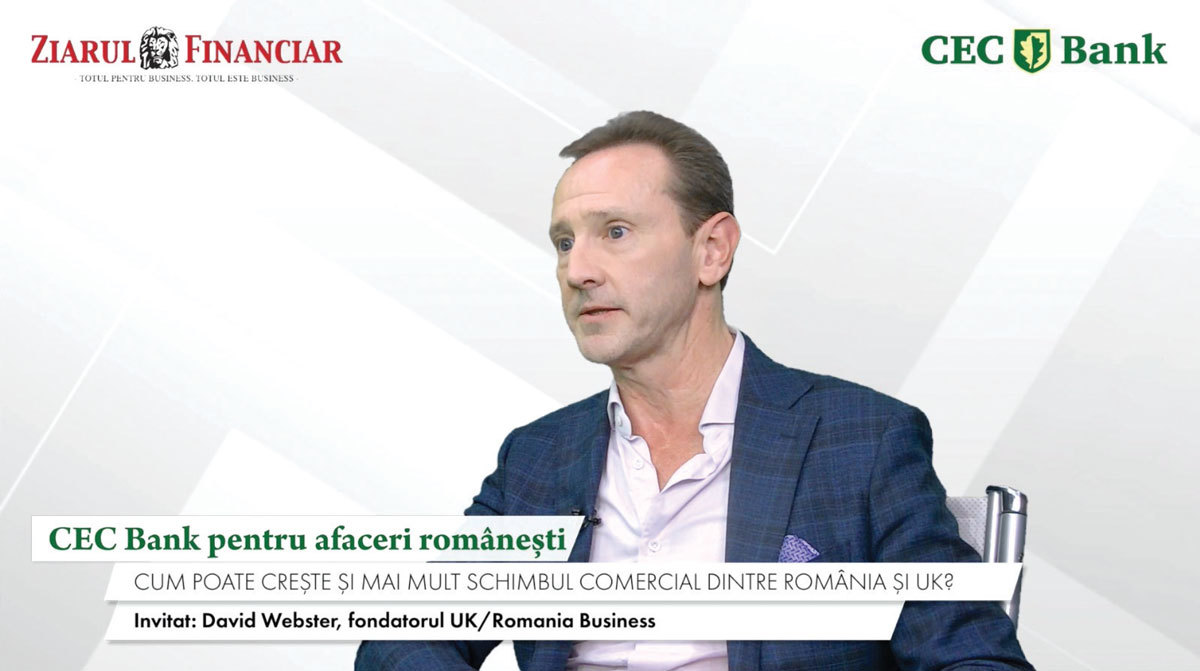 România poate fi poarta de intrare pentru capitalul britanic în regiune, conform lui David Webster