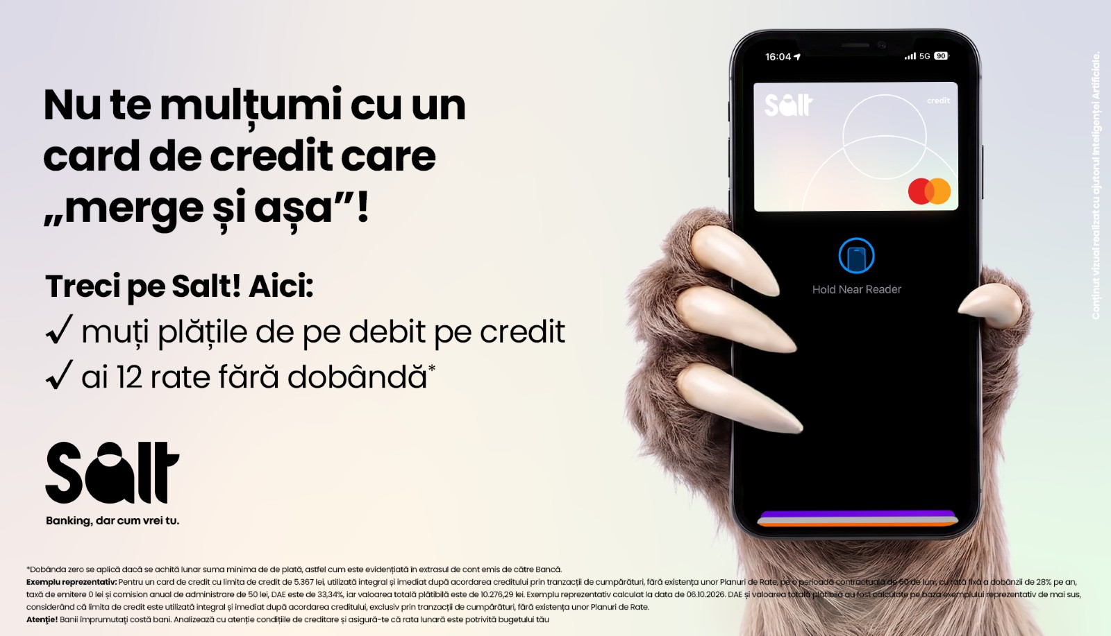 Salt Bank lansează primul card de credit cu funcționalitate de transformare a plăților deja efectuate în rate
