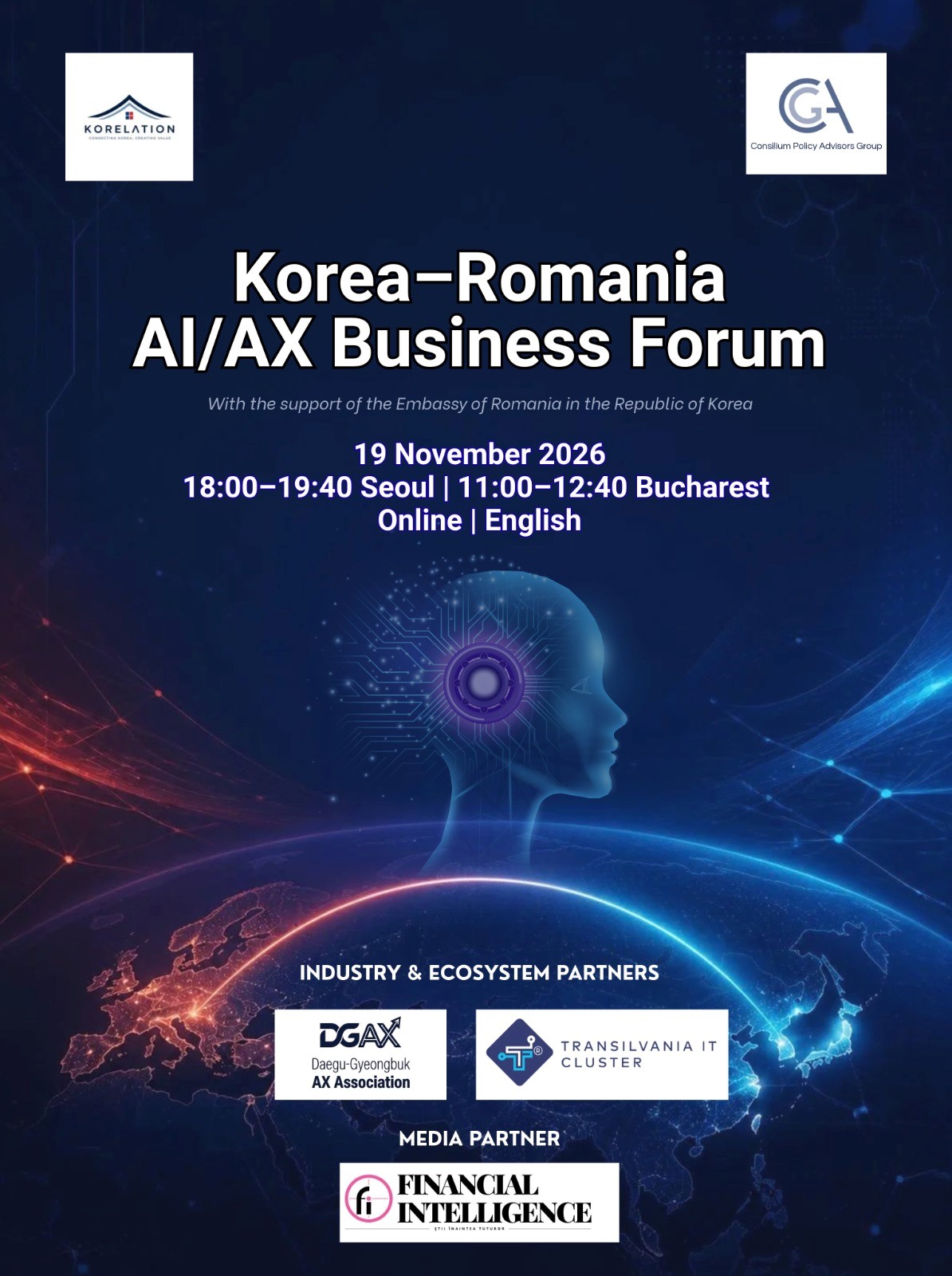 Primul forum de afaceri Korea–Romania AI/AX pentru cooperare tehnologică între companii
