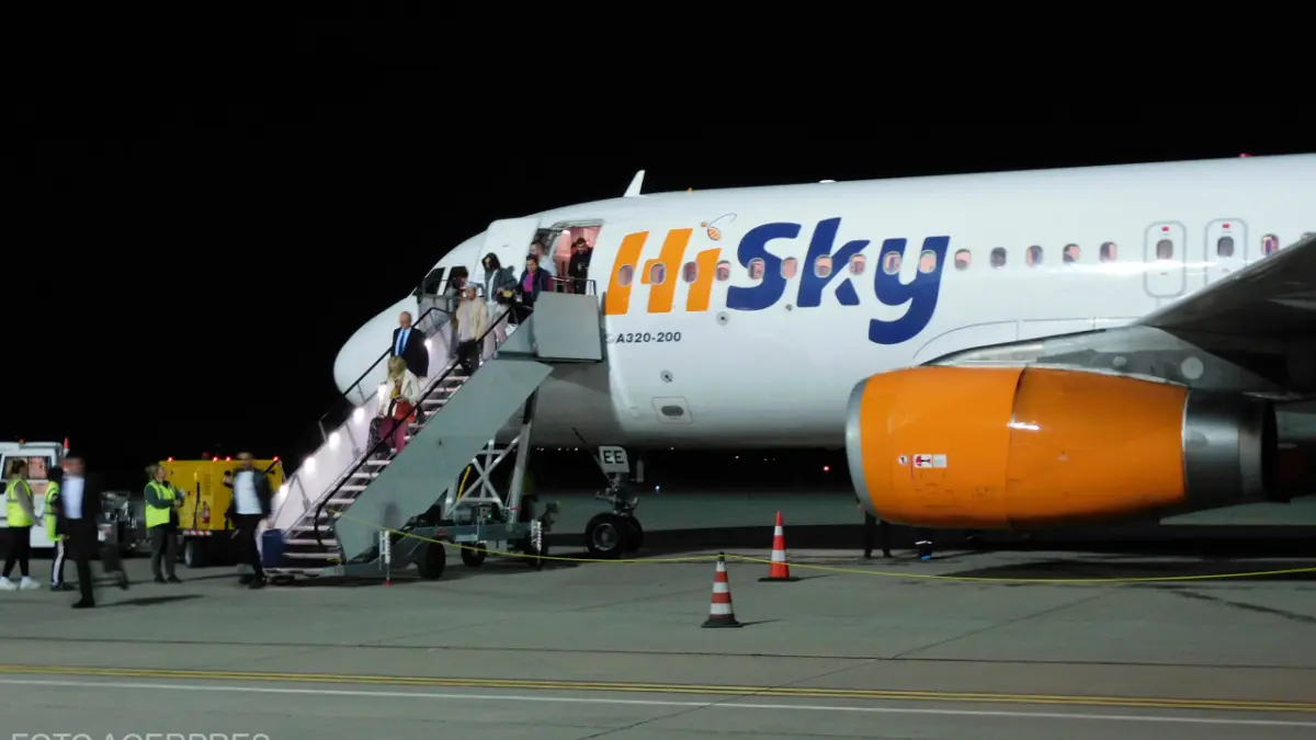 ROMATSA suspendă serviciile de trafic aerian pentru HiSky din cauza datoriilor de peste 6 milioane de lei