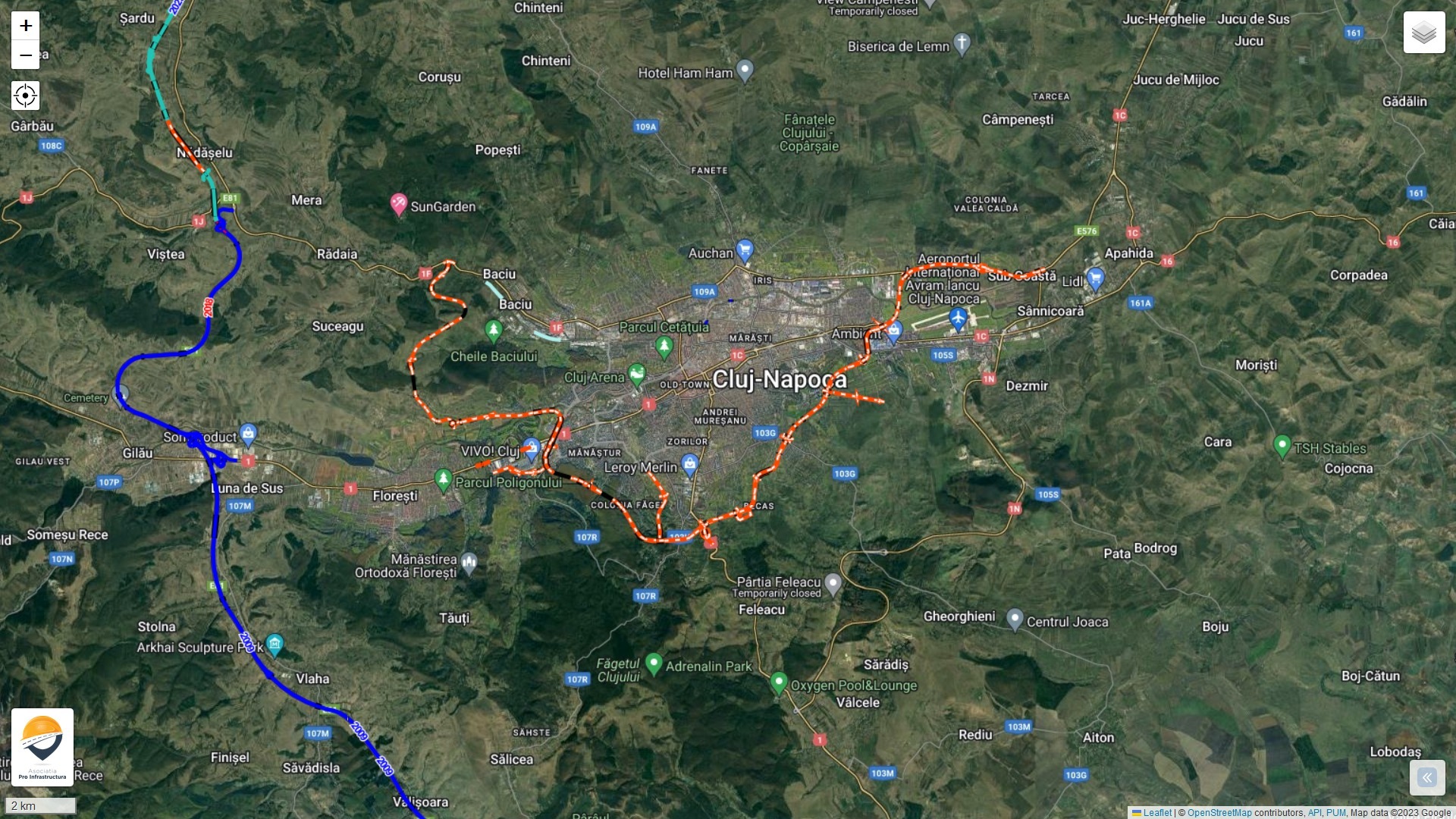 O singură ofertă pentru Lotul 3 al Centurii Metropolitane Cluj, un tronson cu tuneluri de peste un miliard de lei