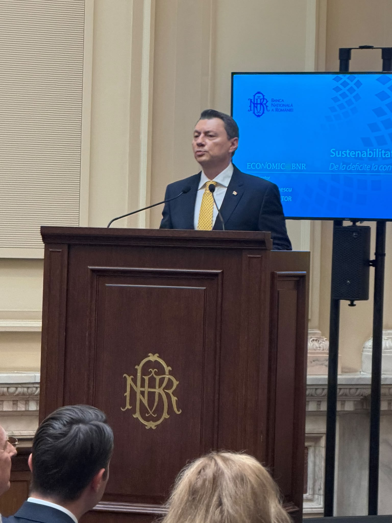 Cosmin Marinescu, BNR: România are nevoie de consolidare fiscală și de un parcurs ferm de echilibrare
