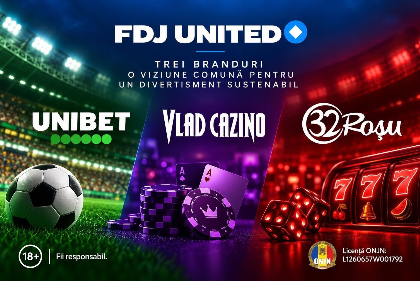FDJ United își asigură prezența pe piața de gambling din România pentru următorul deceniu