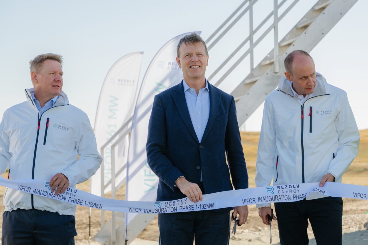 Rezolv Energy a inaugurat prima etapă a parcului eolian VIFOR din județul Buzău