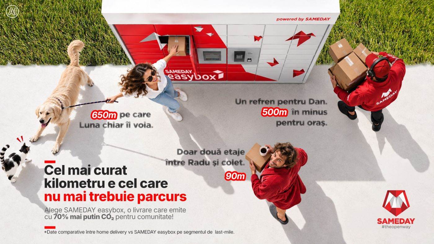 Livrarea prin easybox reduce emisiile de CO2 cu peste 70% față de livrarea la adresă