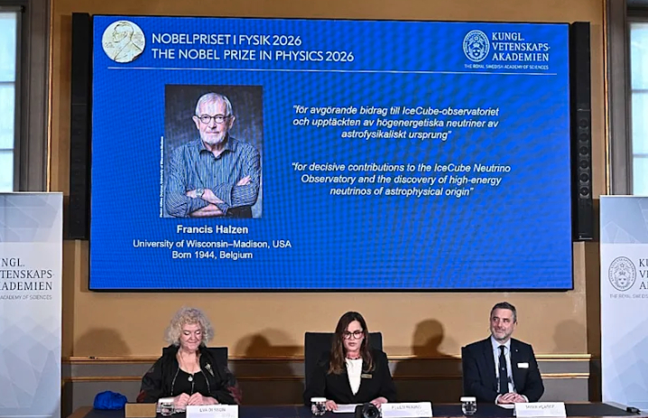 Francis Halzen primește Premiul Nobel pentru Fizică 2026 pentru studiul neutrinilor prin observatorul IceCube