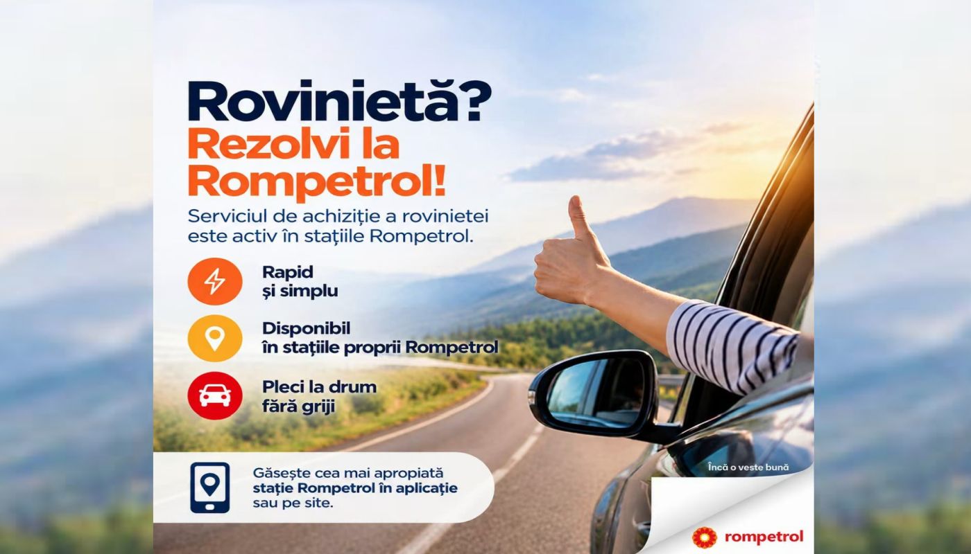 Rompetrol introduce achiziția rovinietelor CNAIR direct în sistemul de retail din stațiile de alimentare