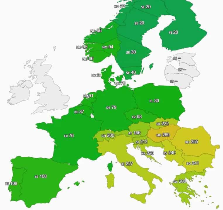 Prețul energiei electrice în România a ajuns la cel de-al doilea cel mai mare din Europa