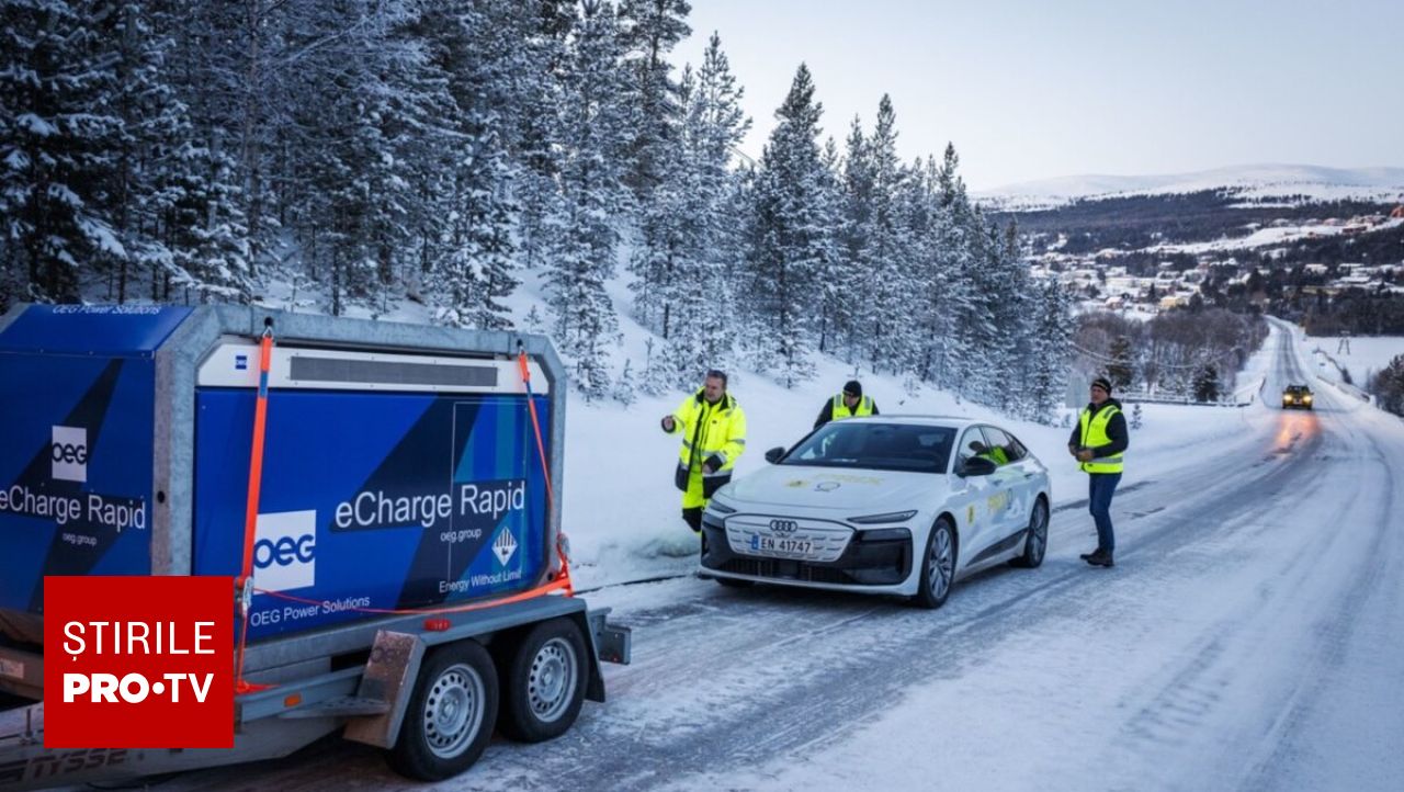 Test de iarnă extrem în Norvegia: Autonomia mașinilor electrice este pusă la încercare la -32 de grade