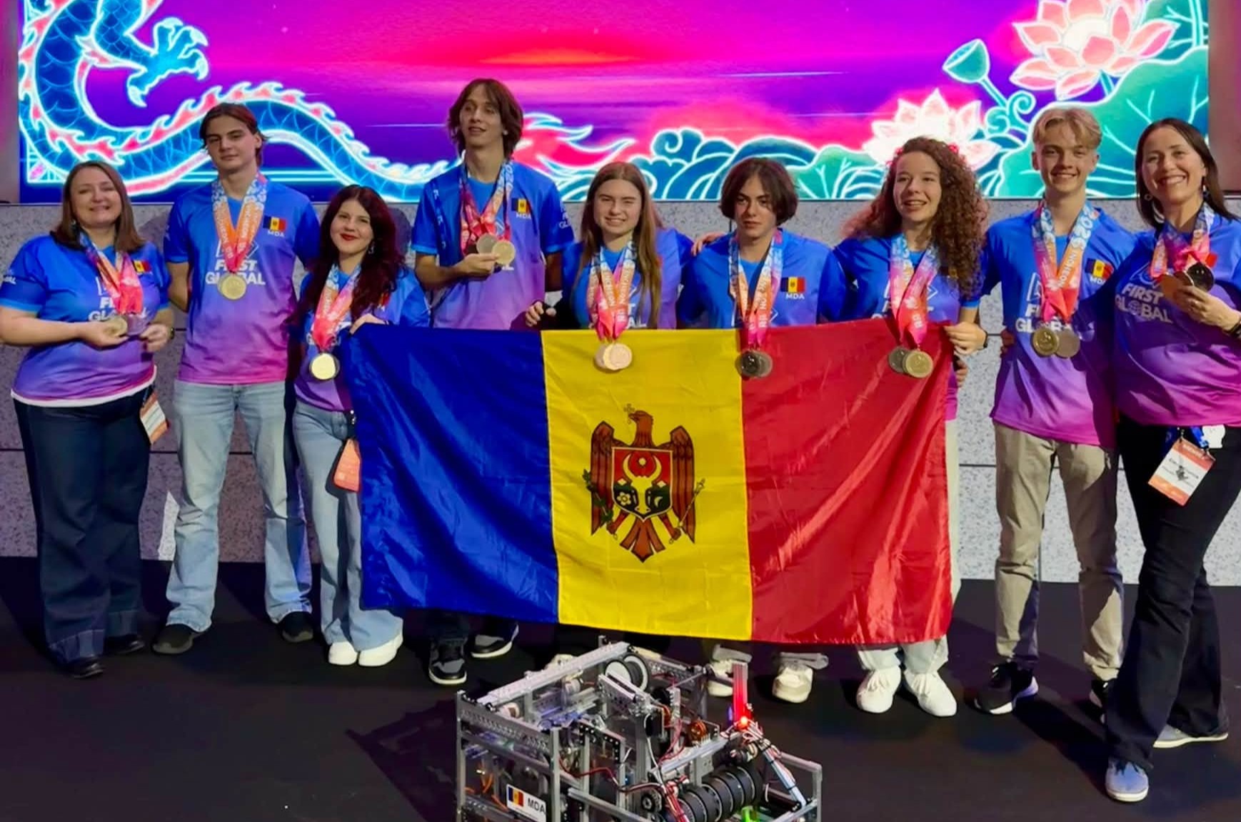 Republica Moldova a câștigat medalia de aur la competiția internațională de robotică FIRST Global Challenge 2026