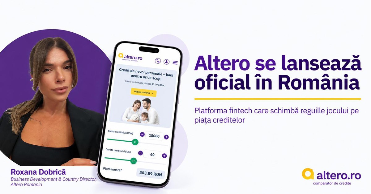 Platforma fintech Altero se lansează în România pentru compararea creditelor online